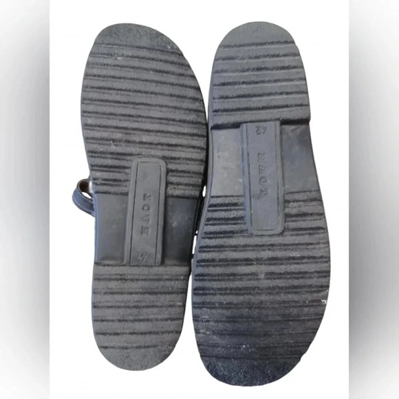 NOAT  Open Toe Blue Leather Flat Sandals Size 42/11 - Picture 9 of 9